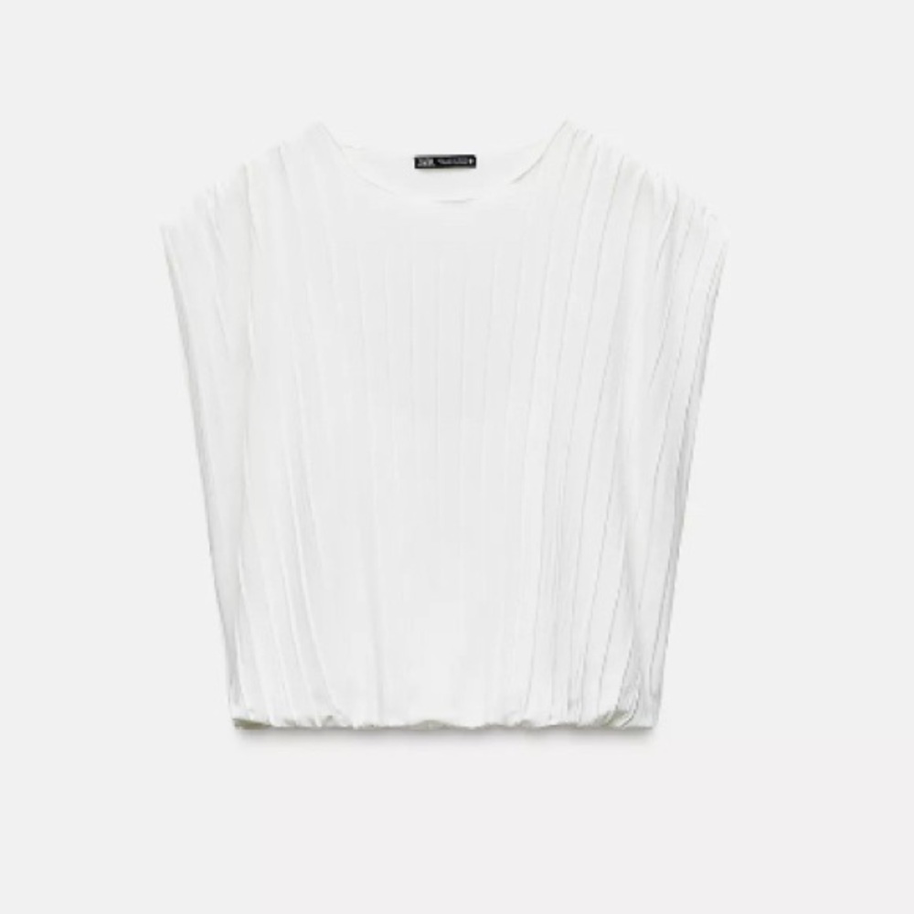 Zara Pleated Balloon Top